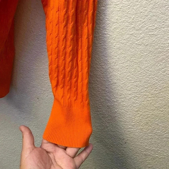 Jcpenney Orange Crew-Neck Plus-Size Sweater 3X - Picture 6 of 10
